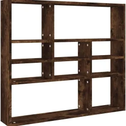 Wandschap 90x16x78 cm bewerkt hout kleurig>vidaXL Hot
