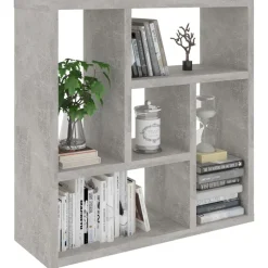 Boekenkasten & Wandplanken*vidaXL Wandschap 45,1x16x45,1 cm bewerkt hout Betongrijs