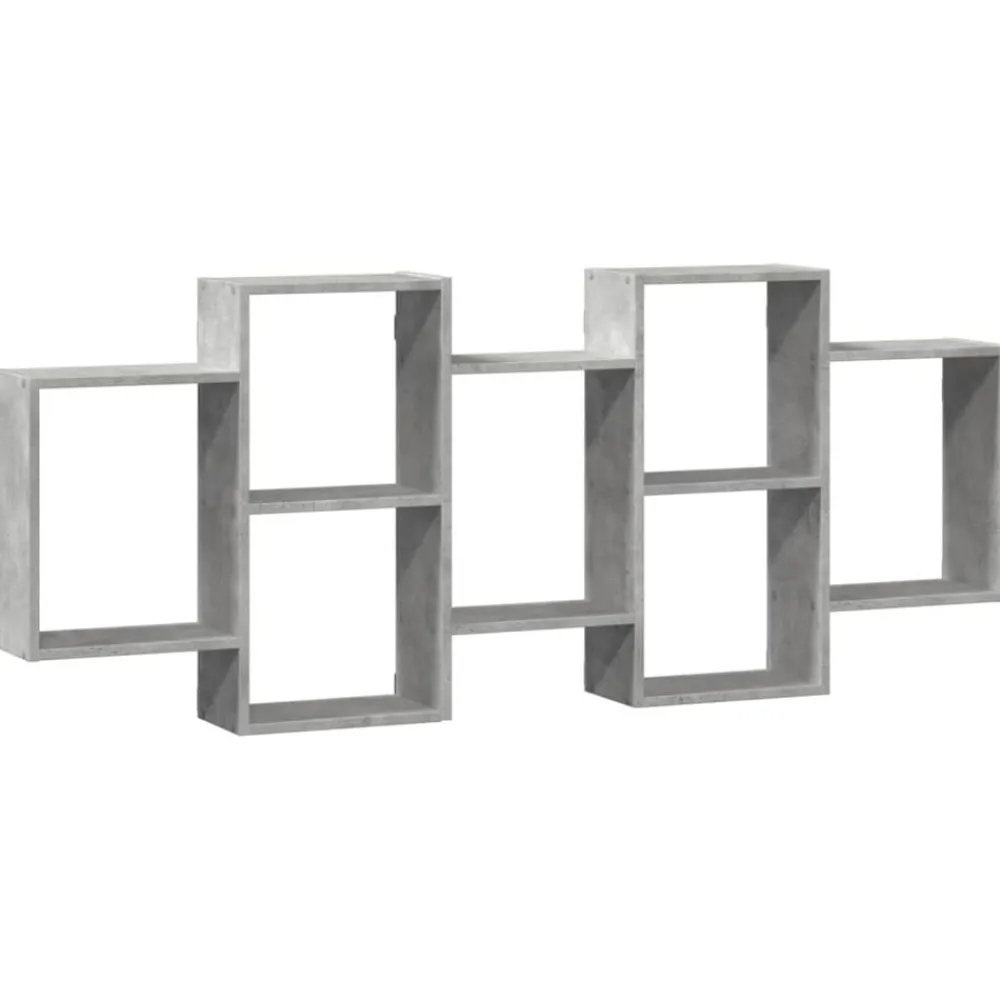 Boekenkasten & Wandplanken*vidaXL Wandschap 159x18x65 cm bewerkt hout Betongrijs
