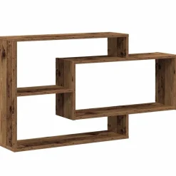 Wandschap 104x20x58,5 cm bewerkt hout kleurig>vidaXL Clearance