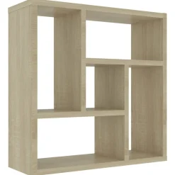 Boekenkasten & Wandplanken*vidaXL Wandschap 45,1x16x45,1 cm bewerkt hout kleurig Sonoma eiken