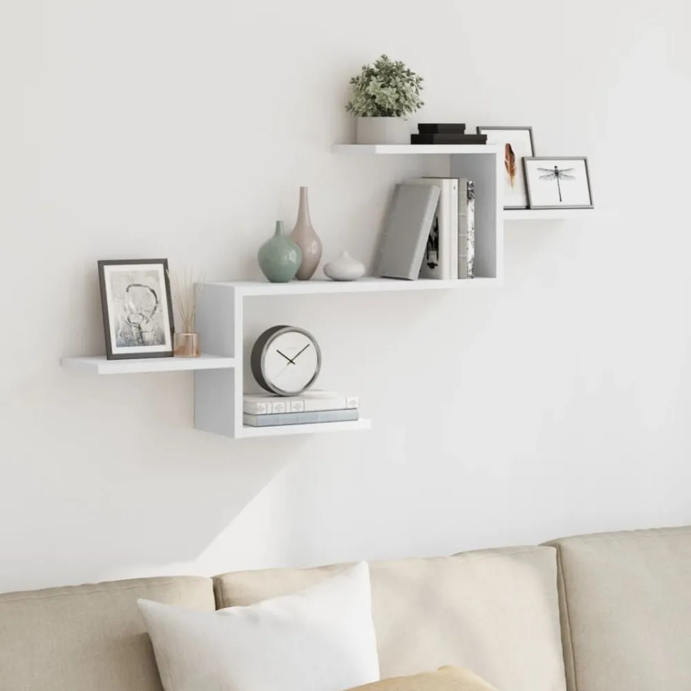 Boekenkasten & Wandplanken*vidaXL Wandschap 104x15x49 cm bewerkt hout Wit