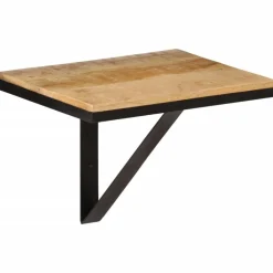 Wandschap 40x30x32 cm massief mangohout en ijzer>vidaXL