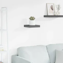 Boekenkasten & Wandplanken*vidaXL Wandschap zwevend 23x23,5x3,8 cm MDF Hoogglans grijs