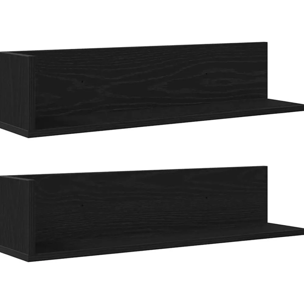 Wandschappen 2 st 75x16,5x16,5 cm bewerkt hout>vidaXL Best