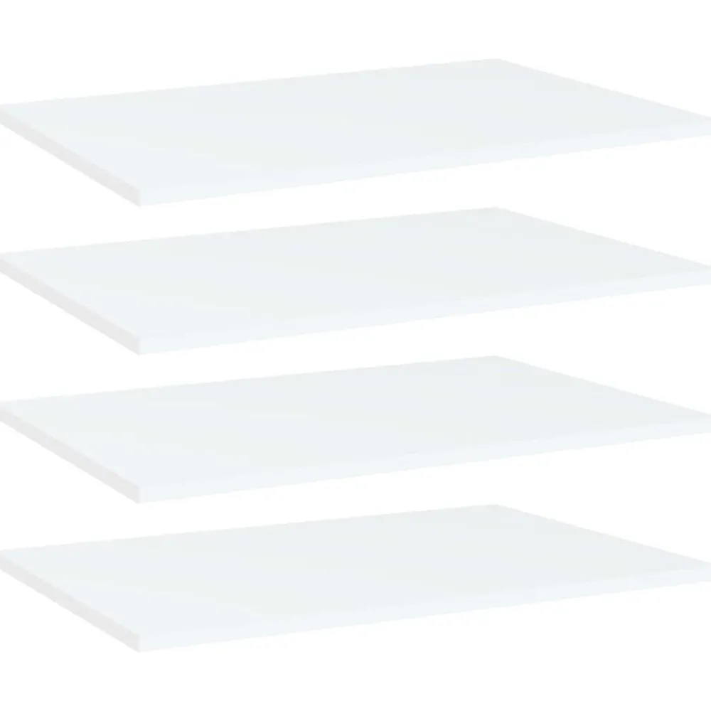 Boekenkasten & Wandplanken*vidaXL Wandschappen 4 st 60x40x1,5 cm bewerkt hout Wit