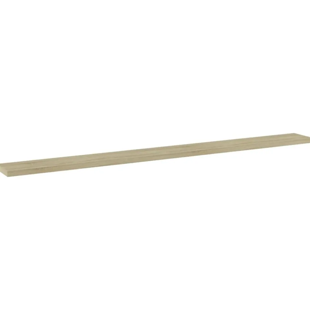 Boekenkasten & Wandplanken*vidaXL Wandschappen 4 st 100x10x1,5 cm spaanplaat kleurig Sonoma eiken