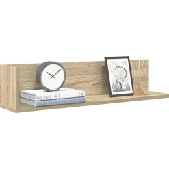 Boekenkasten & Wandplanken*vidaXL Wandschappen 2 st 75x16,5x16,5cm bewerkt hout kleur Sonoma eiken