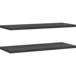 Boekenkasten & Wandplanken*vidaXL Wandschappen 2 st 100x40 cm roestvrijstaal Zwart