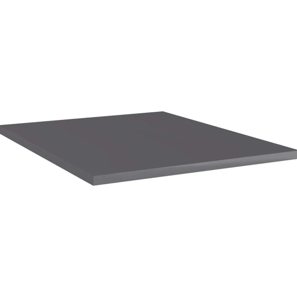 Boekenkasten & Wandplanken*vidaXL Wandschappen 8 st 40x50x1,5 cm bewerkt hout Hoogglans grijs
