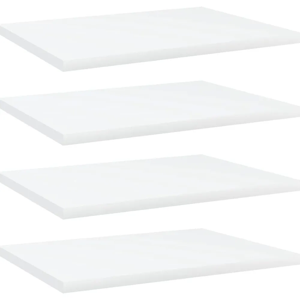 Boekenkasten & Wandplanken*vidaXL Wandschappen 4 st 40x30x1,5 cm bewerkt hout Wit