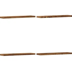Wandschappen 4 st 40x20x1,5 cm bewerkt hout kleurig>vidaXL Online