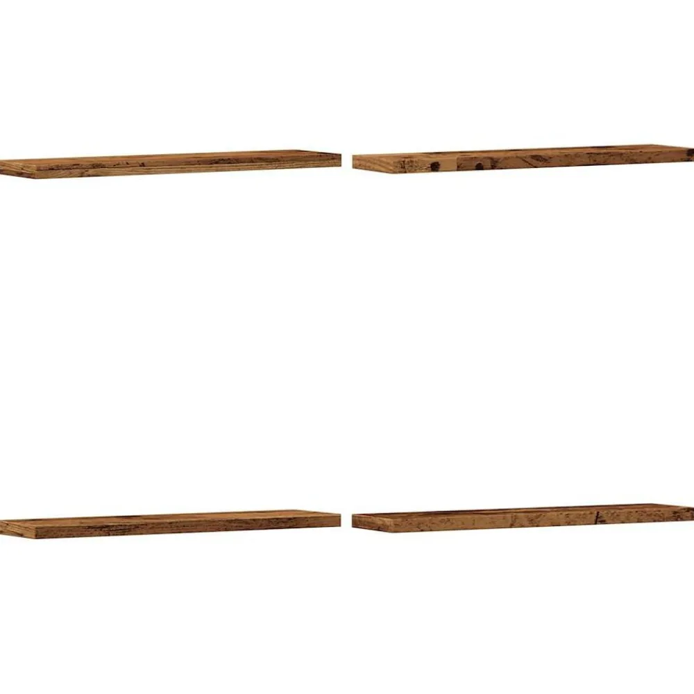 Wandschappen 4 st 40x20x1,5 cm bewerkt hout kleurig>vidaXL Online