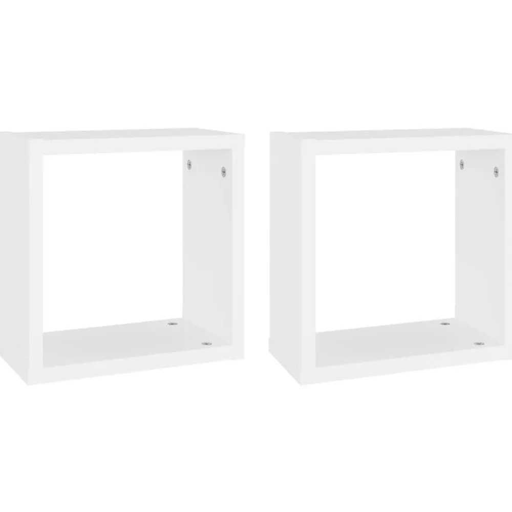 Wandschappen kubus 2 st 30x15x30 cm>vidaXL Clearance