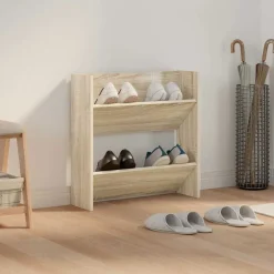 Huishoudelijke Benodigdheden*vidaXL Wandschoenenkast 60x18x60 cm spaanplaat kleurig Sonoma eiken