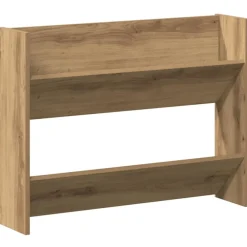 Wandschoenenkast 80x18x60 cm bewerkt hout artisanaal eikenkleur>vidaXL Clearance
