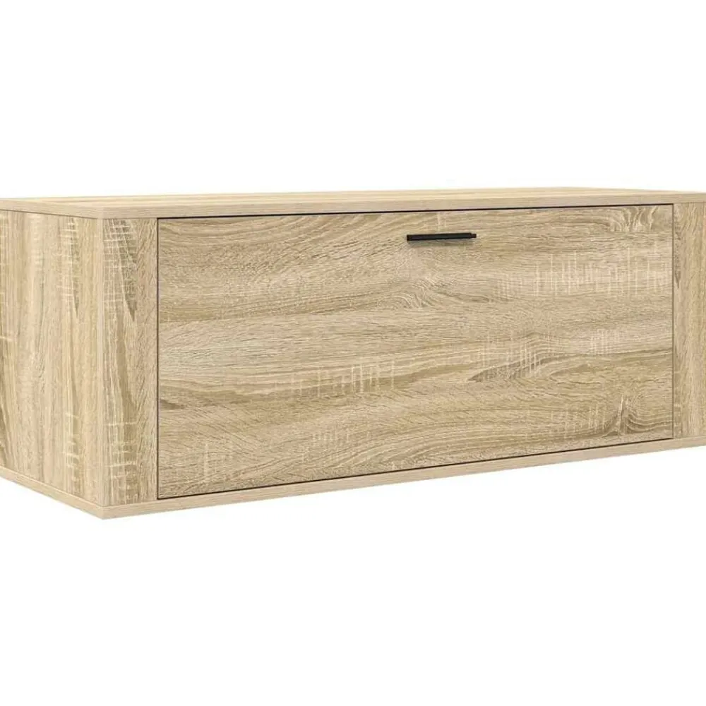 Huishoudelijke Benodigdheden*vidaXL Wandschoenenkast 100x35x38 cm bewerkt hout Sonoma eiken