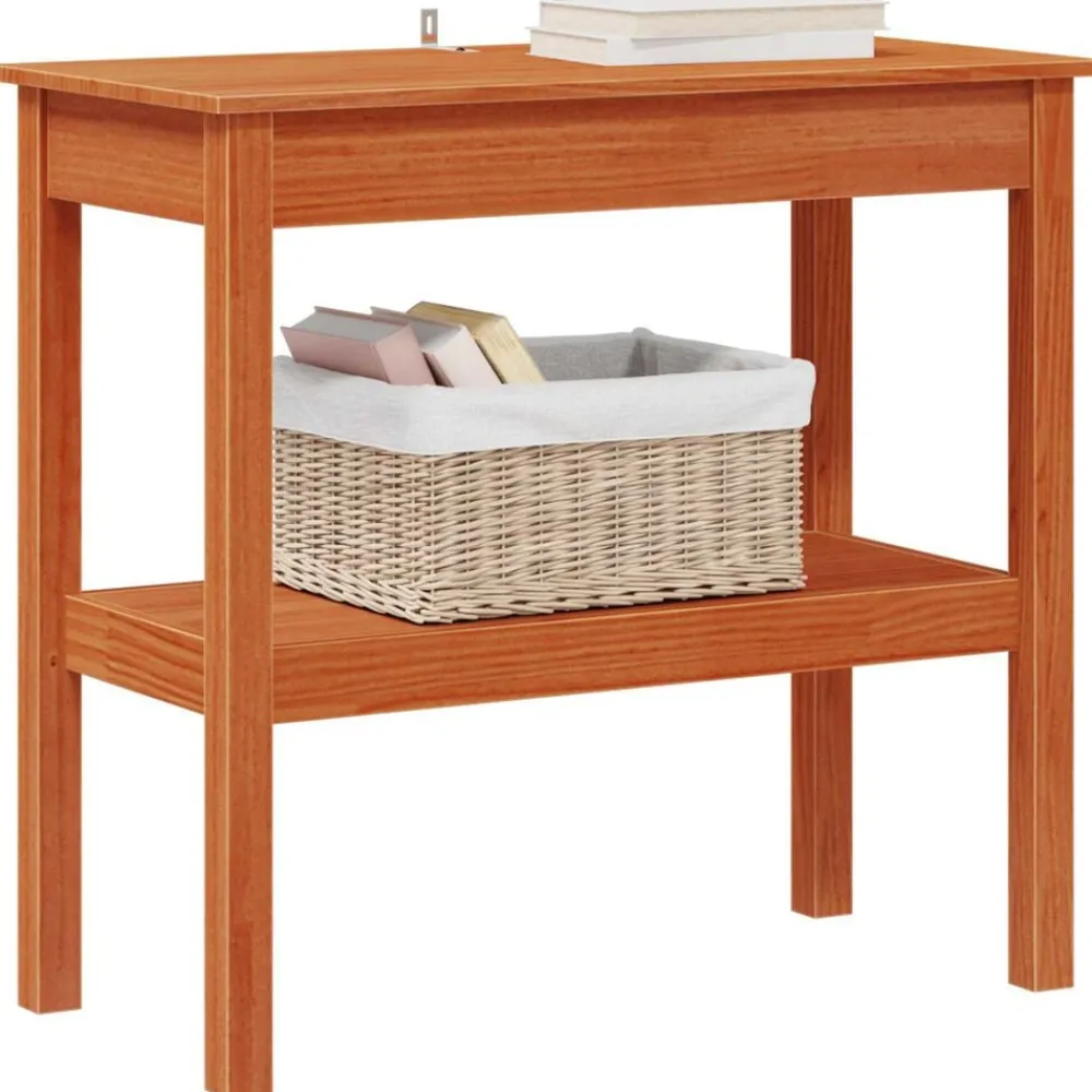 Wandtafel Waskleur Bruin 80 x 40 x 75 cm Massief grenenhout>vidaXL Best