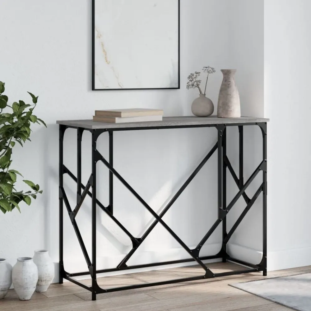 Wandtafel 100x40x80 cm bewerkt hout eikenkleurig>vidaXL Clearance