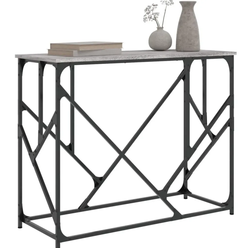 Wandtafel 100x40x80 cm bewerkt hout eikenkleurig>vidaXL Clearance