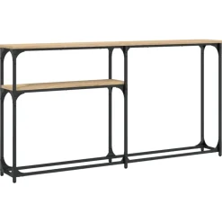 Tafels*vidaXL Wandtafel 145x22,5x75 cm bewerkt hout kleurig Sonoma eiken