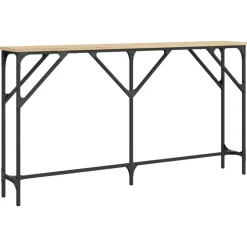 Wandtafel 140x23x75 cm bewerkt hout kleurig>vidaXL Clearance