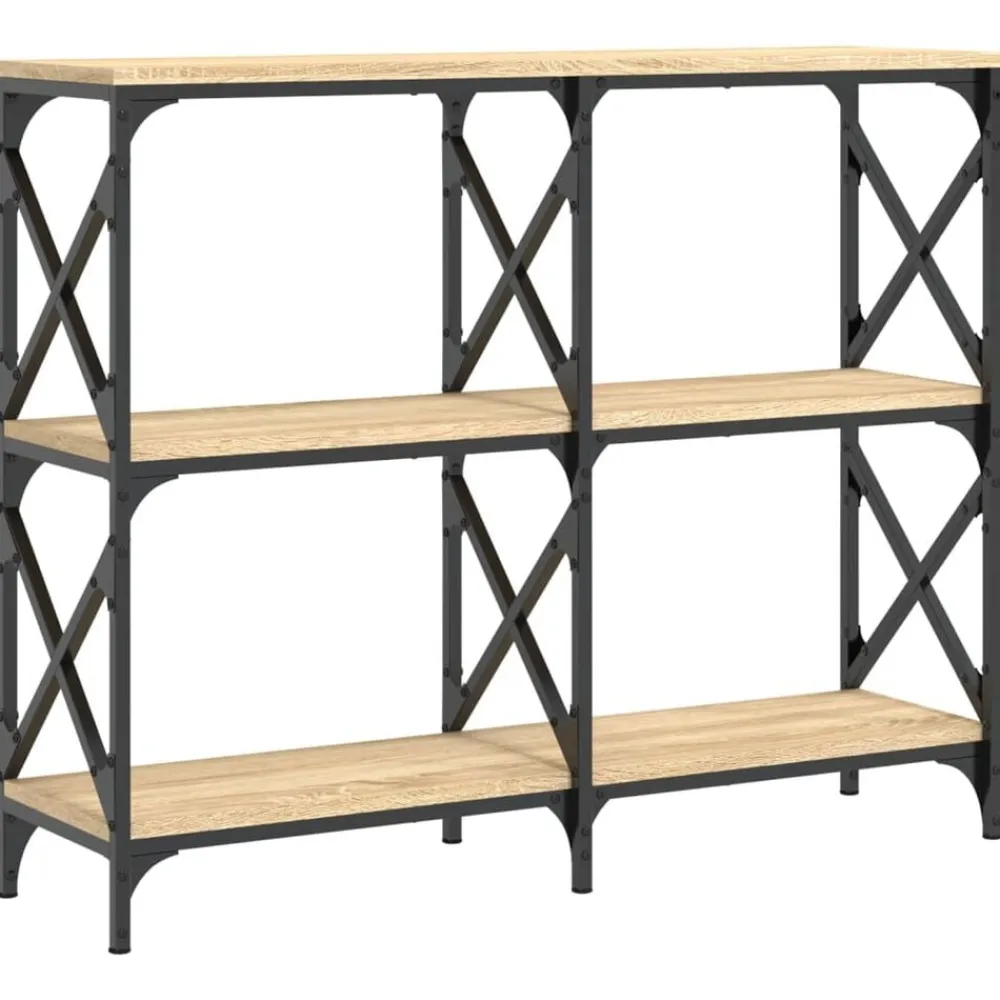 Wandtafel 100x28x80,5 cm bewerkt hout kleurig>vidaXL Discount
