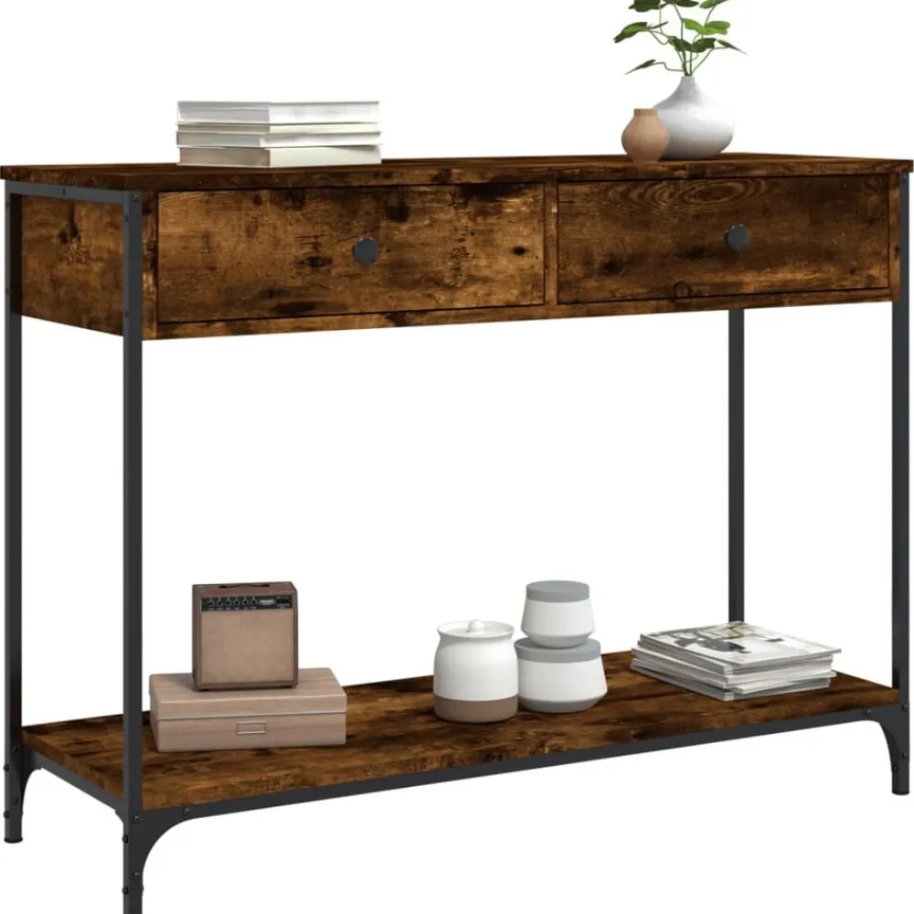 Wandtafel 100x34,5x75 cm bewerkt hout kleurig>vidaXL Clearance