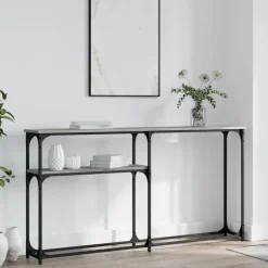 Wandtafel 145x22,5x75 cm bewerkt hout eikenkleurig>vidaXL Online