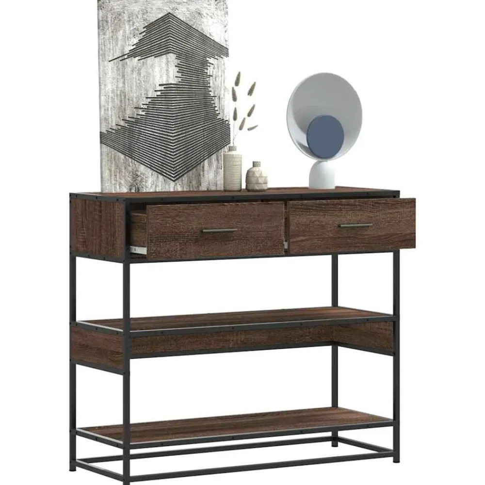 Wandtafel 90x35x80 cm bewerkt hout>vidaXL Clearance