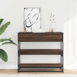 Wandtafel 90x35x80 cm bewerkt hout><noscript><img width=