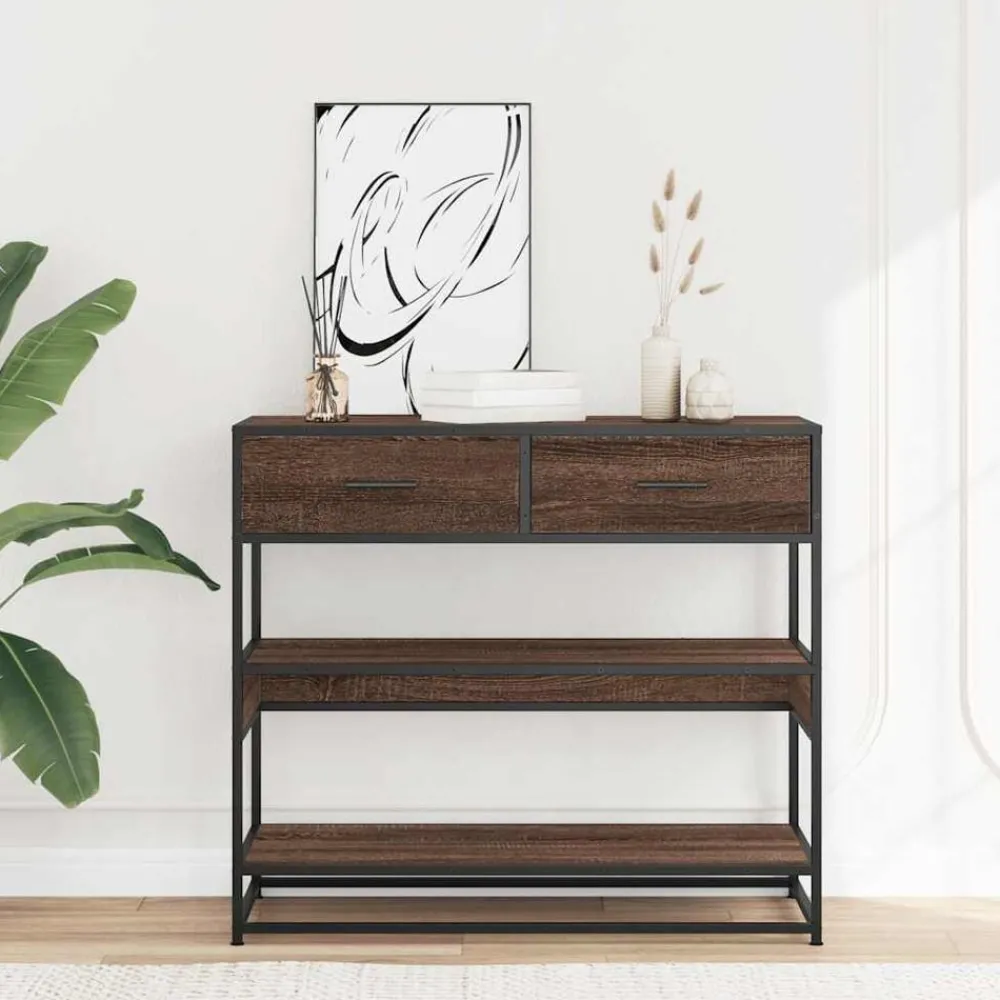 Wandtafel 90x35x80 cm bewerkt hout>vidaXL Clearance