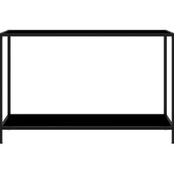 Wandtafel 120x35x75 cm gehard glas zwart>vidaXL Discount