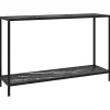 Tafels*vidaXL Wandtafel 120x35x75 cm gehard glas zwart