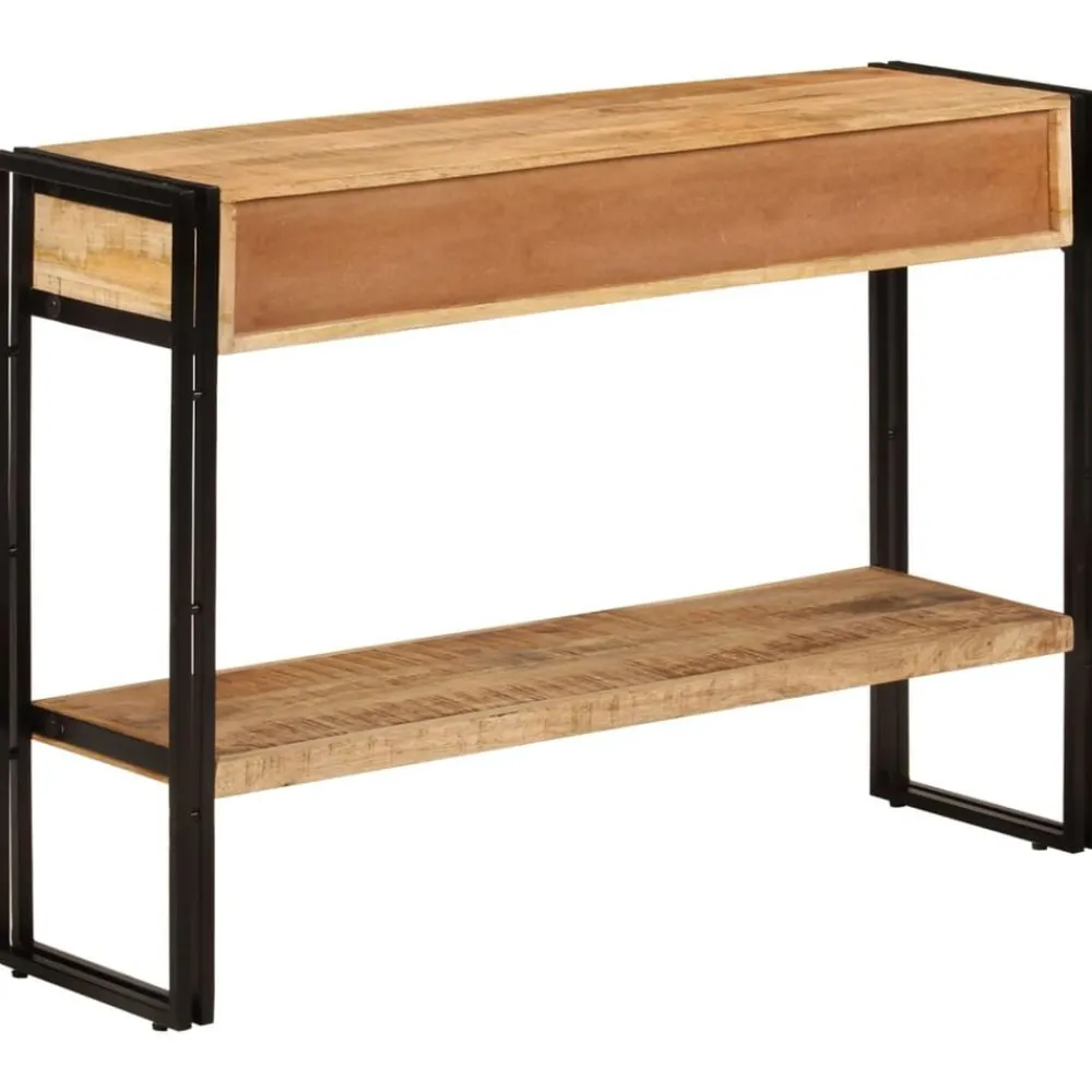 Tafels*vidaXL Wandtafel 110x30x76 cm massief mangohout