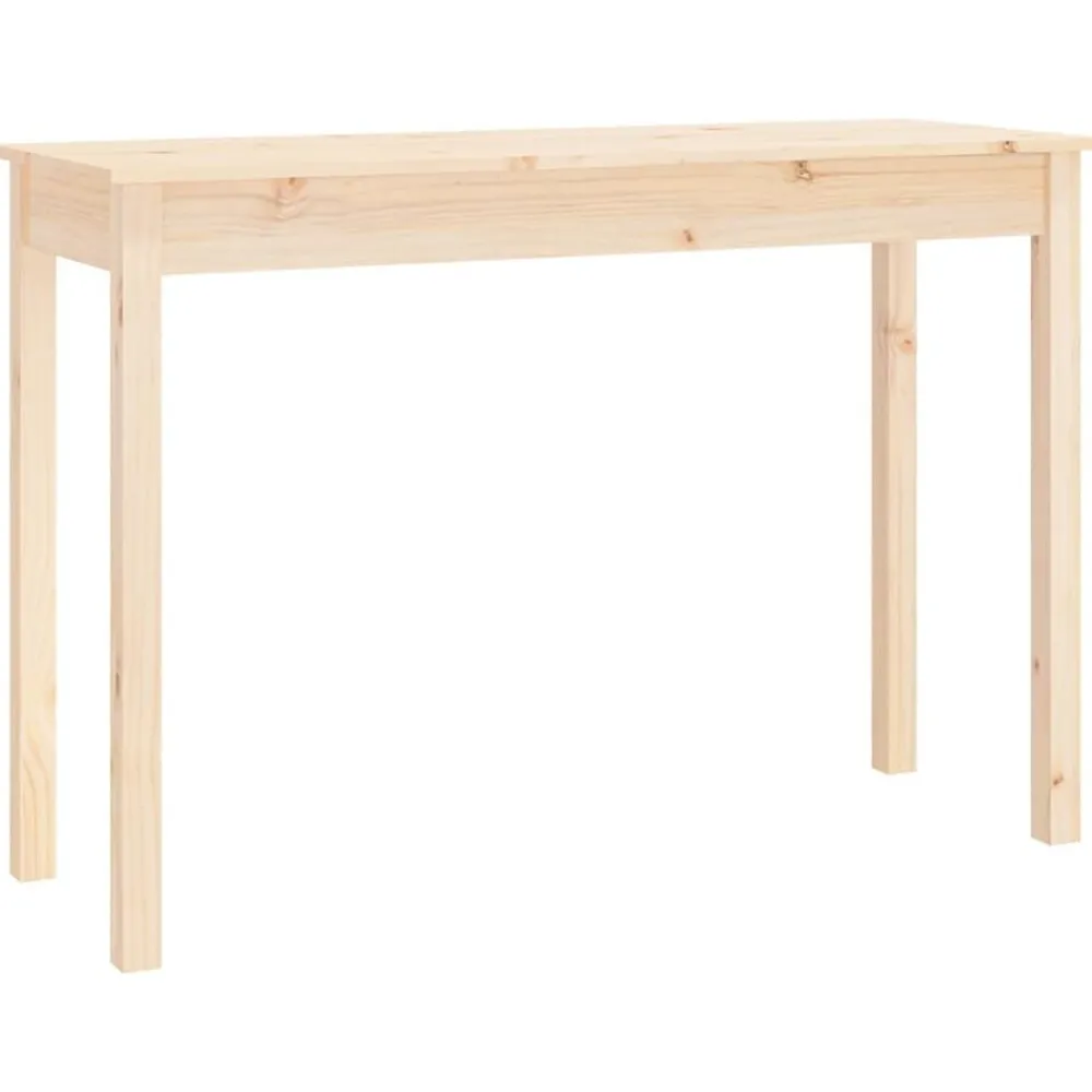 Tafels*vidaXL Wandtafel 110x40x75 cm massief grenenhout Naturel