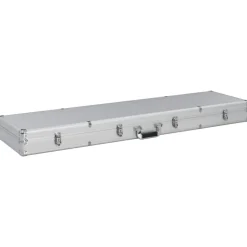 Volwassenen*vidaXL Wapenkoffer 134x35x12 cm aluminium kleurig Zilver