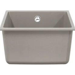 Sanitair & Loodgietersbenodigdheden*vidaXL Wasbak 370 x 460 mm 80% Kwarts en 20% Hars Grijs