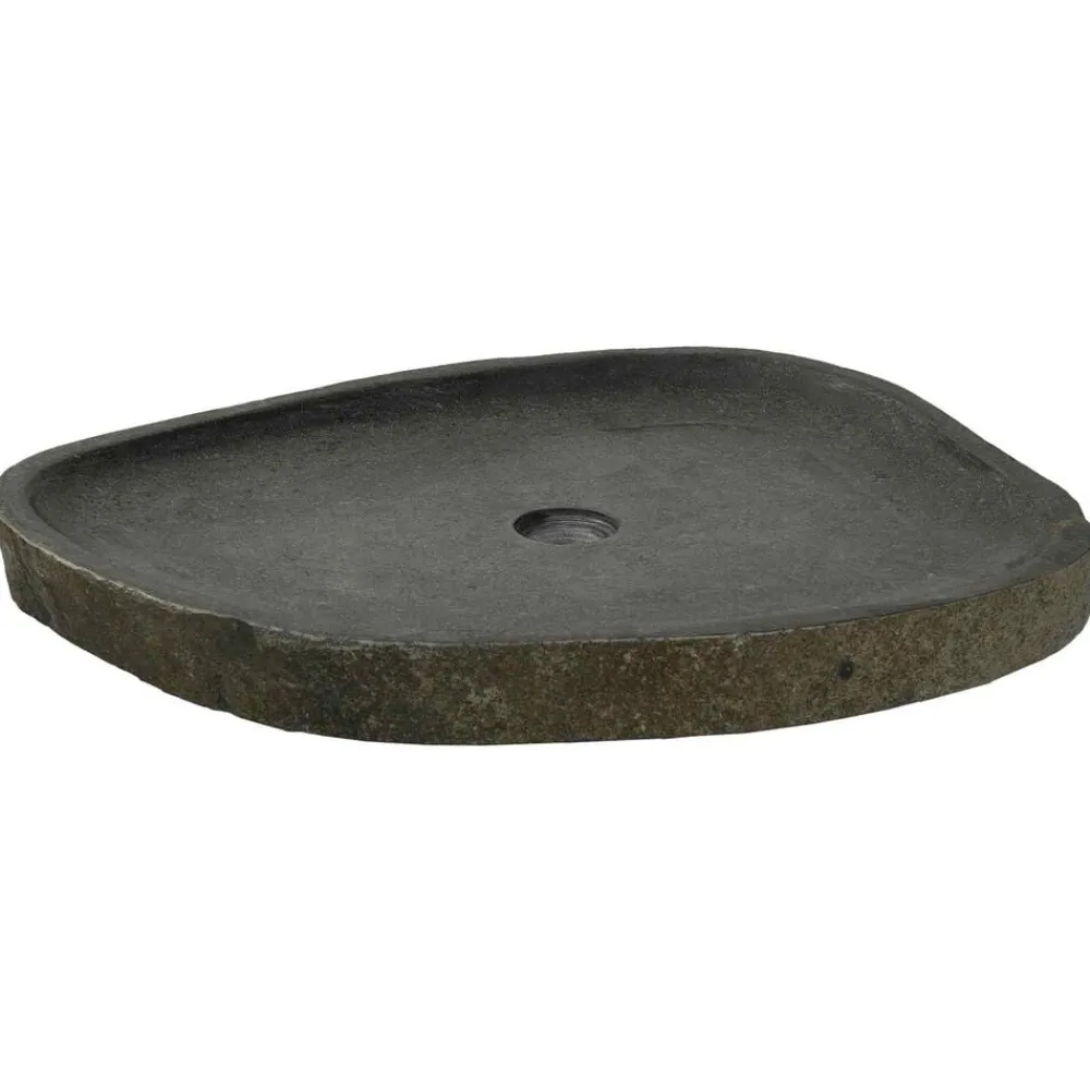 Sanitair & Loodgietersbenodigdheden*vidaXL Wasbak Grijs 65 x 50 x 6 cm Riviersteen