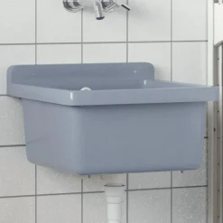 Wasbak wandgemonteerd 40x40x24 cm hars>vidaXL Outlet