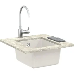 Sanitair & Loodgietersbenodigdheden*vidaXL Wasbak 370 x 460 mm 80% Kwarts en 20% Hars Wit