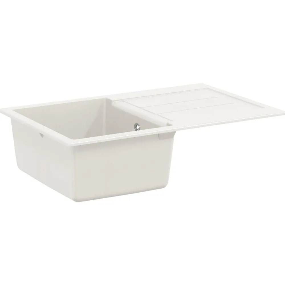 Sanitair & Loodgietersbenodigdheden*vidaXL Wasbak 780 x 500 mm 80% Kwarts en 20% Hars Wit