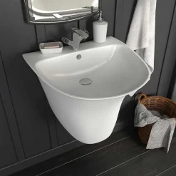 Sanitair & Loodgietersbenodigdheden*vidaXL Wasbak Wit 47 x 45 x 37 cm Geglazuurd Keramiek