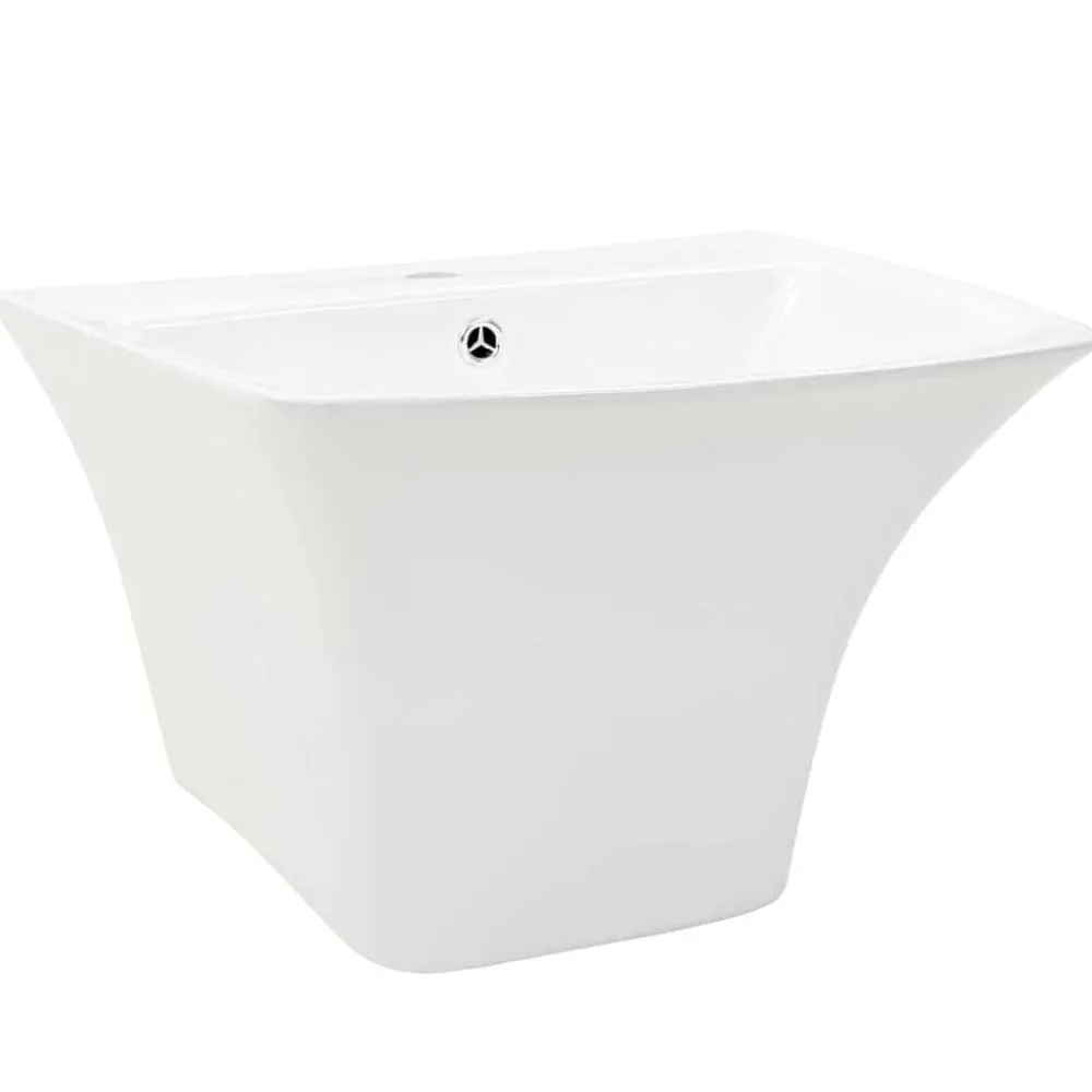 Sanitair & Loodgietersbenodigdheden*vidaXL Wasbak Wit 53 x 44 x 37 cm Geglazuurd Keramiek