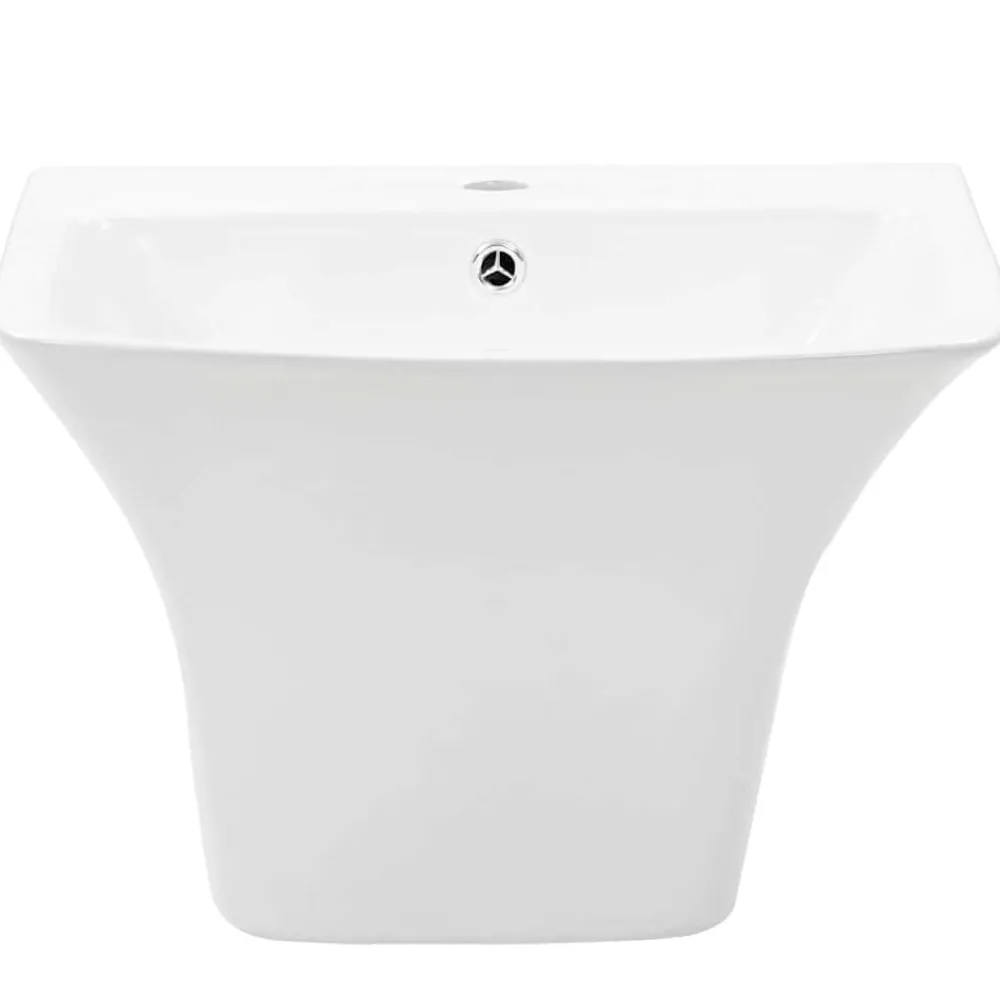 Sanitair & Loodgietersbenodigdheden*vidaXL Wasbak Wit 53 x 44 x 37 cm Geglazuurd Keramiek