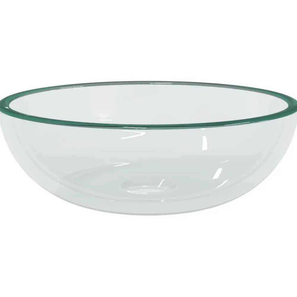 Sanitair & Loodgietersbenodigdheden*vidaXL Wasbak 35x12 cm gehard glas transparant Doorzichtig