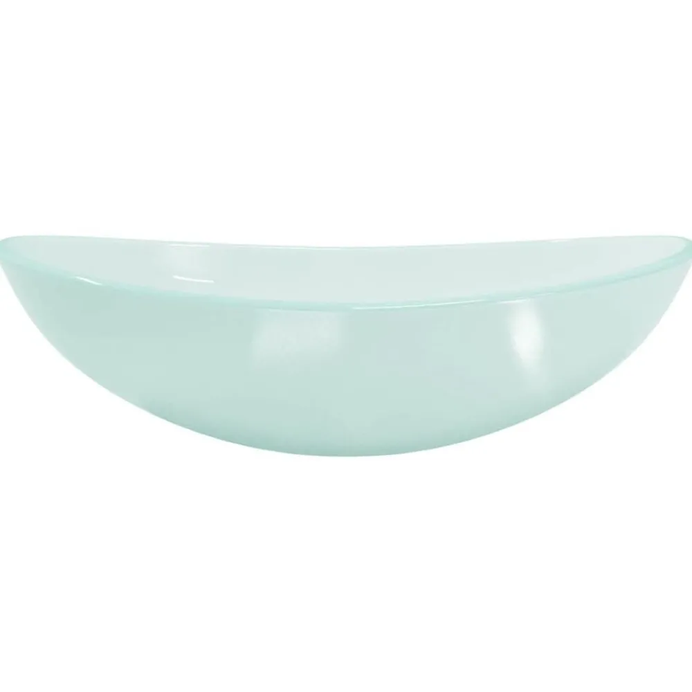 Sanitair & Loodgietersbenodigdheden*vidaXL Wasbak 54,5x35x15,5 cm gehard glas Mat