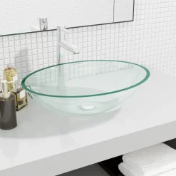 Wasbak 50x37x14 cm glas transparant>vidaXL Best
