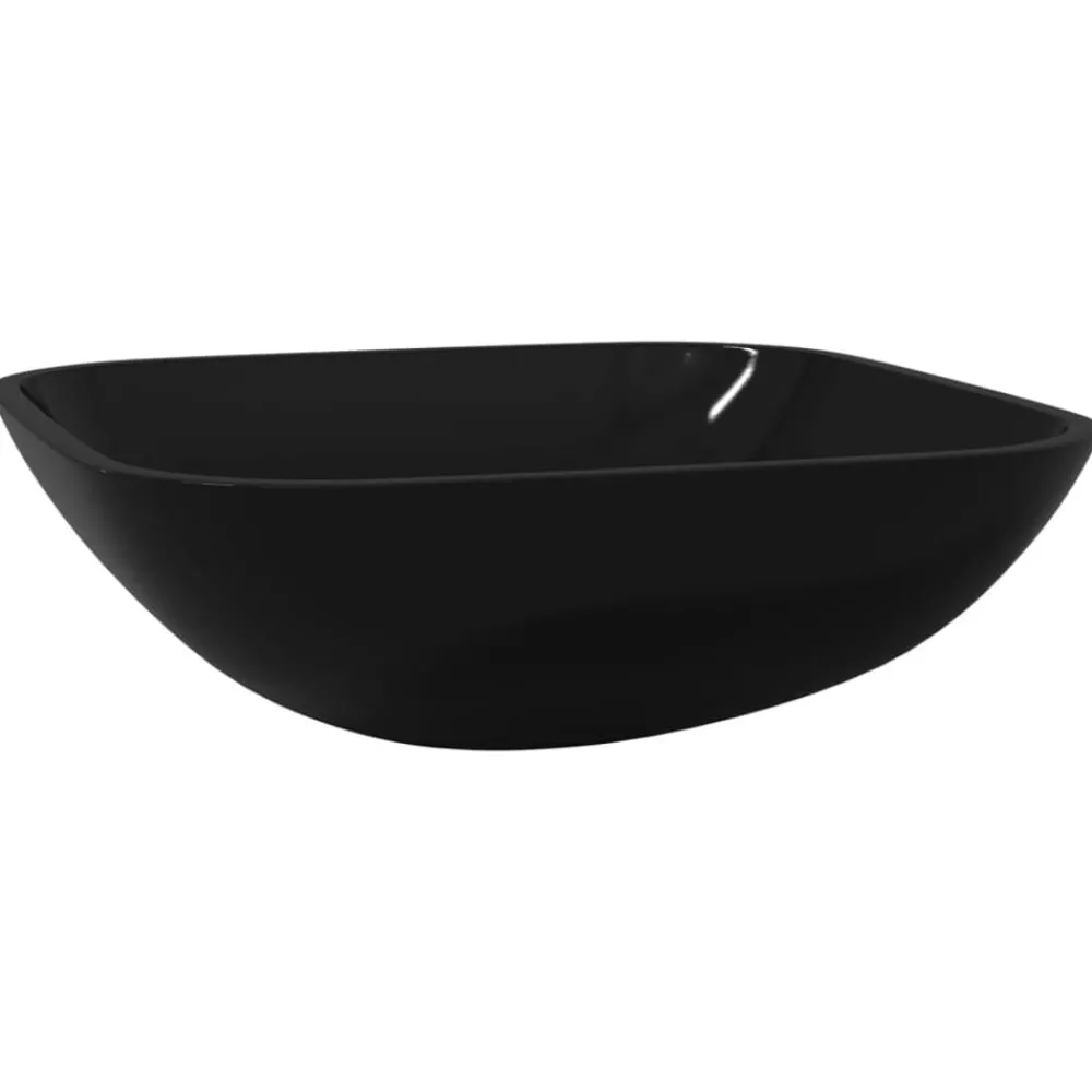 Wasbak 42x42x14 cm glas>vidaXL New