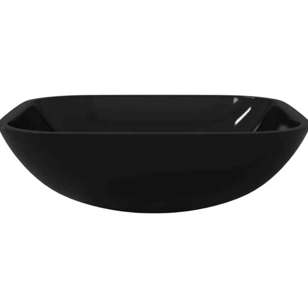Wasbak 42x42x14 cm glas>vidaXL New